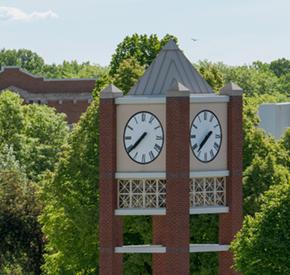 Lindeken Clock Tower in summertime